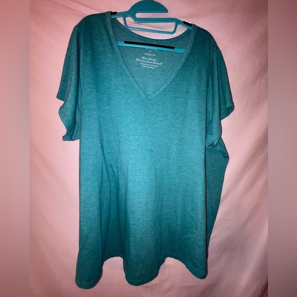 Torrid Teal Classic Fit Short Sleeve Tee - Picture 1 of 6